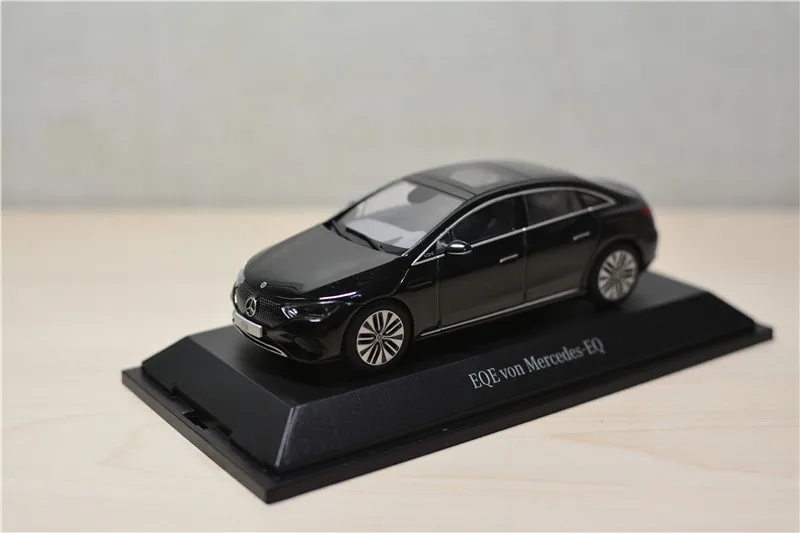 Diecast Herpa 1:43 Scale Benz EQE V295 of the EQ Series Black Alloy Car Model