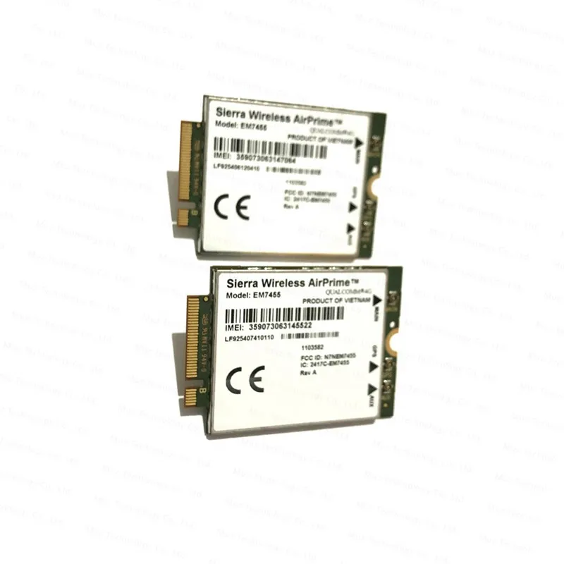 

Sierra EM7455 Wireless WWAN LTE 4G NGFF Module FDD/TDD LTE Cat6 NGFF/M.2 4G MODULE 4G CARD 300Mbps