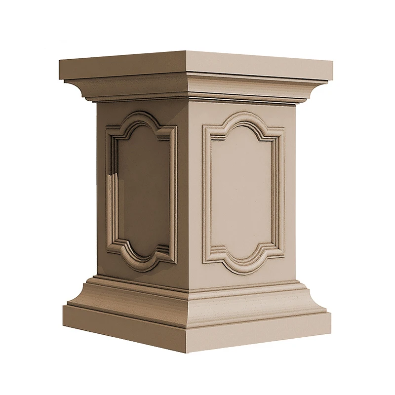 European-style Roman Column Square Pier Mold for Villa Cast-in-place Cement Gate Columns Decorative Building Roman Column Mold