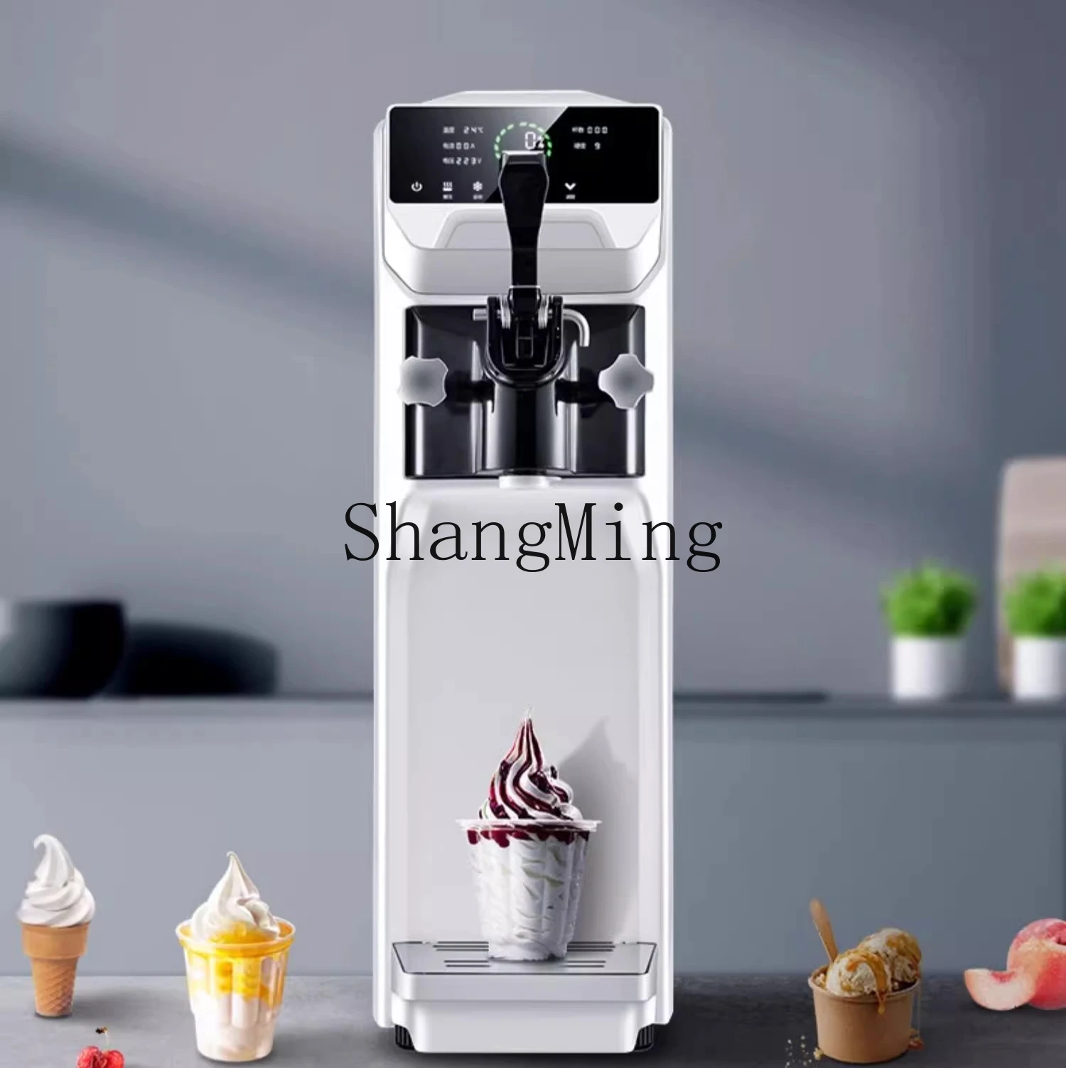 ZYY commerciale piccola macchina per gelato verticale da tavolo macchina automatica per gelato croccante a cono