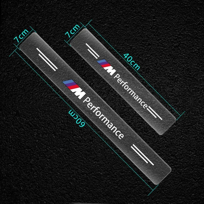 4pcs Car Scratchproof Car Threshold Transparent Sticker Goods for BMW Performance M E34 E36 E60 E90 E46 E39 E70 F10 E92 M3 M4 M5