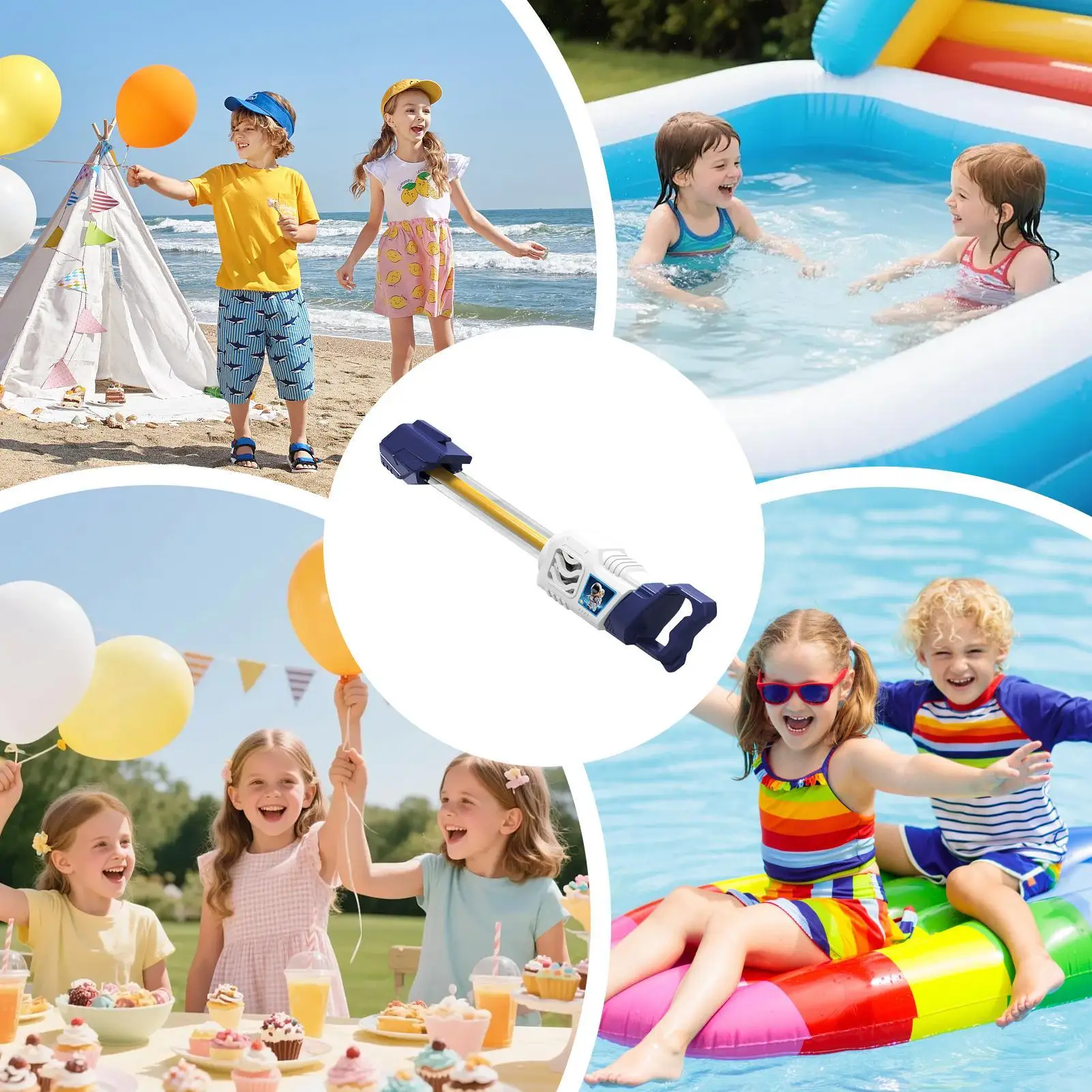 

Water Squirter 15-Holes Pull-Out Swimming Pool Game Water Toys For Boys Girls Ages 4-12 Outdoor Backyard Beach Lake Park Camping