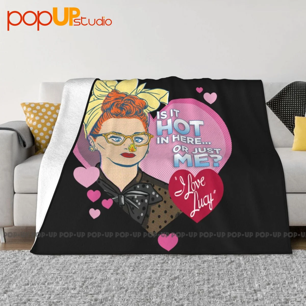 I Love Lucy Hot Blanket Warm Bedspread Anti-Pilling Couch Blanket Machine Washable