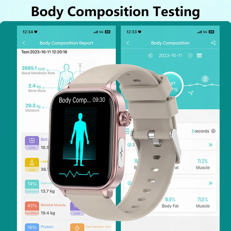 Relógio inteligente de grau médico masculino, Android, Xiaomi, Ios, Sangue, Glicose, Oxigênio, Lipido, Chamadas de Saúde, Smartwatch, Novo, 2022