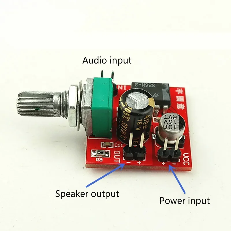 โซทาเมียบอร์ดเครื่องเสียง LM386เครื่องขยายเสียงเครื่องขยายเสียงโมโน0.5W เครื่องขยายเสียงขนาดเล็กเครื่องขยายเสียงสำหรับโฮมเธียเตอร์ DIY