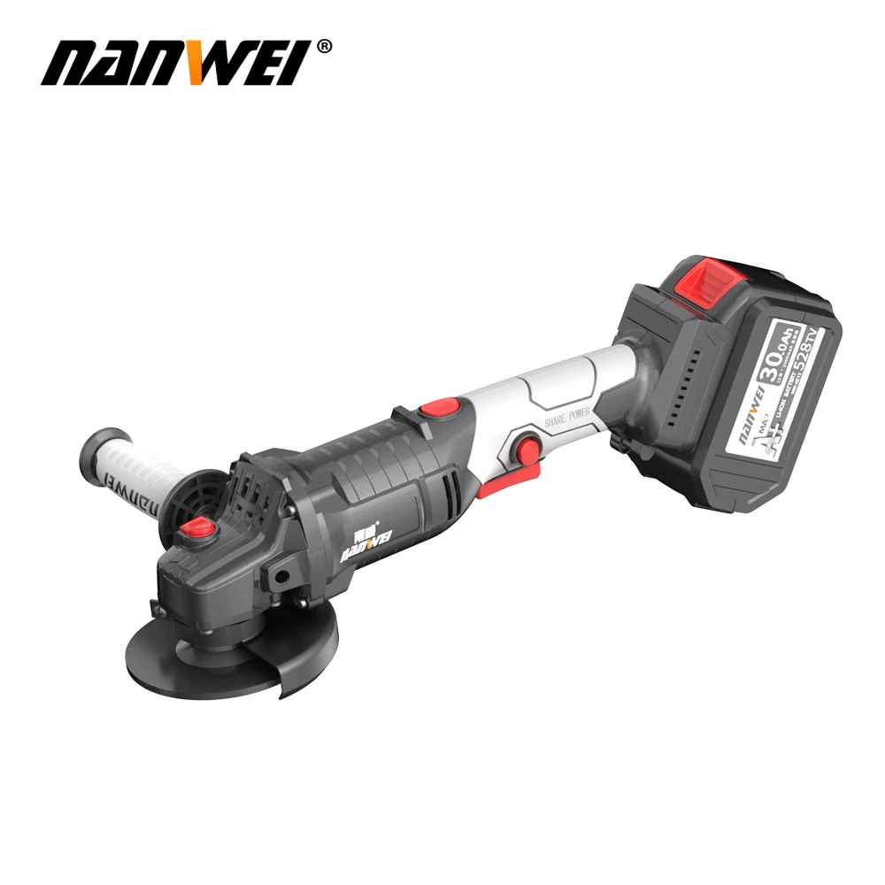 Nanwei Professional Cordless Electric Brushless Hammer Impact Wrench Hand Drill Power Tool Set Combination Same Battery Pack