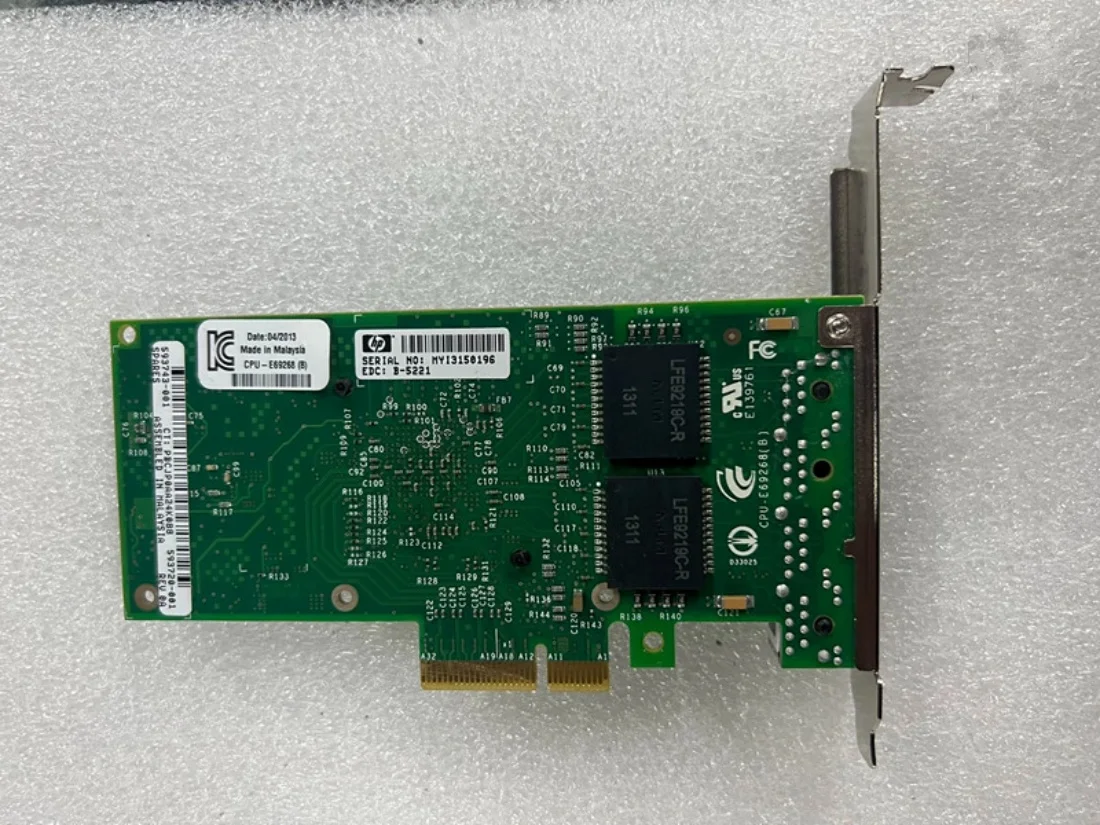 Uesd NC365T 593743-001 593720-001 i340-T4 Network Card Quad Port RJ-45 Ethernet