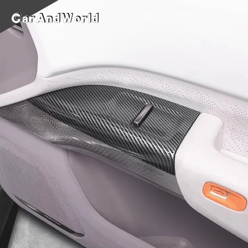 ABS Carbon Fiber For ZEEKER 7X 2025 2026 Door Window Glass Lifter Switch Panel Cover Trims Protector Car Moulding Accessories