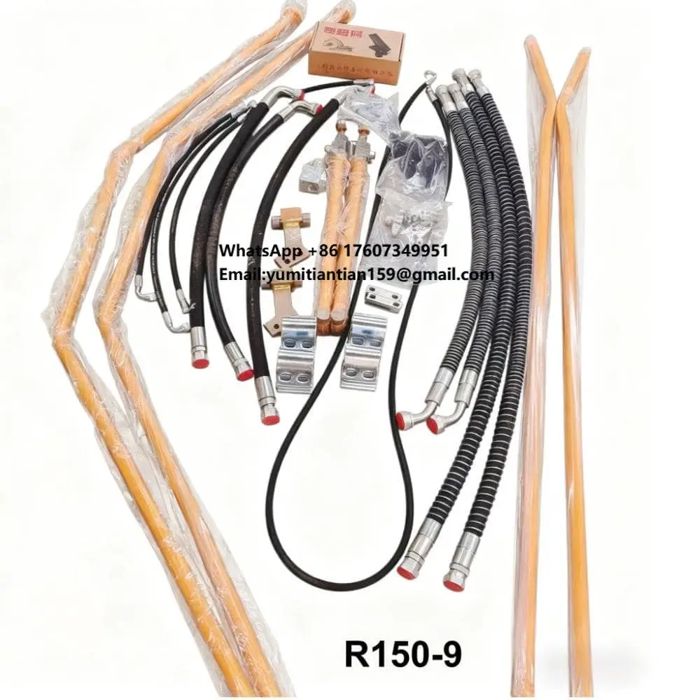 Kit di Tubazioni per Martello Demolitore R215-7 R150-9 R130VS R350LC-9V R385LC-9T R225 R385 R110 R350 per Installazione Accessori