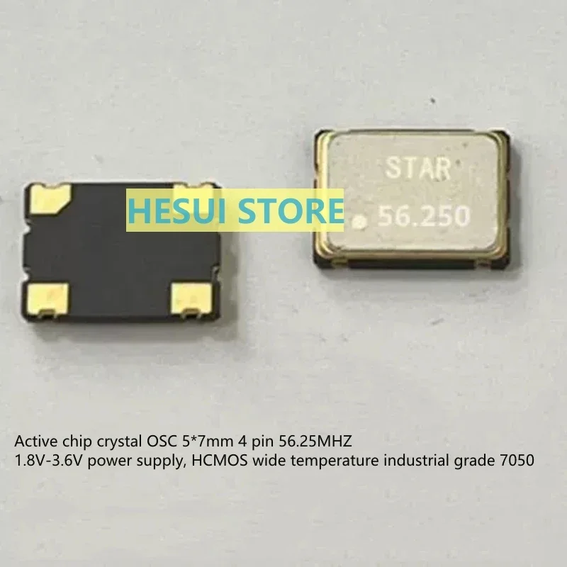 

1/5/10PCS OSC active chip oscillator 7050 5070 56.2500M
