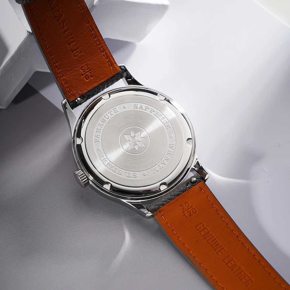 FARASUTE Fashion Seagull Manual Movement Mechanical Wristwatch For Men Sapphire Crystal Stainless Steel Watch Men Reloj Hombre