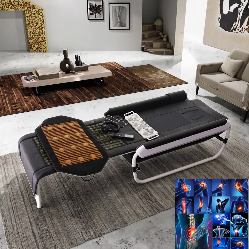 

Pop Relax Spa Table Korea Spine Traction Master Infrared Heating Relive Pain Body Physical Therapy Bed Thermal Jade Massage Bed