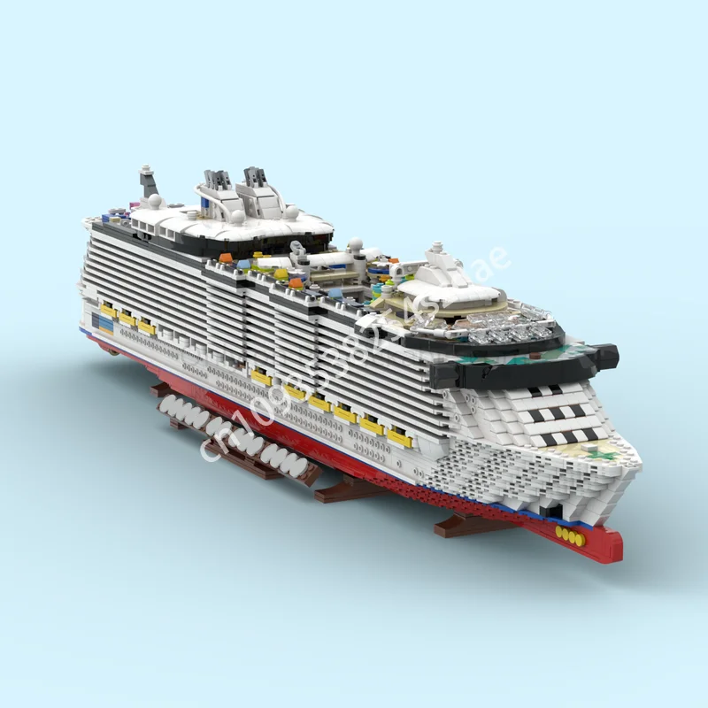 

6646 шт. MOC Оазис морей, строительные блоки STEM, детские практические креативные рождественские игрушки, подарок, конструкция