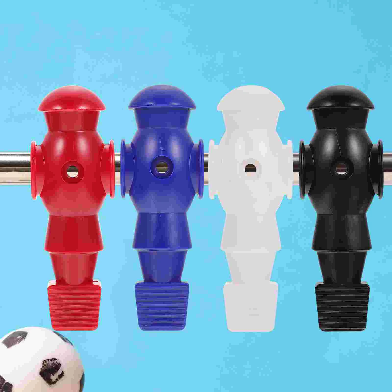 

4 Pcs Small Foosball Accessories Man Balls Resin Table Football Supplies