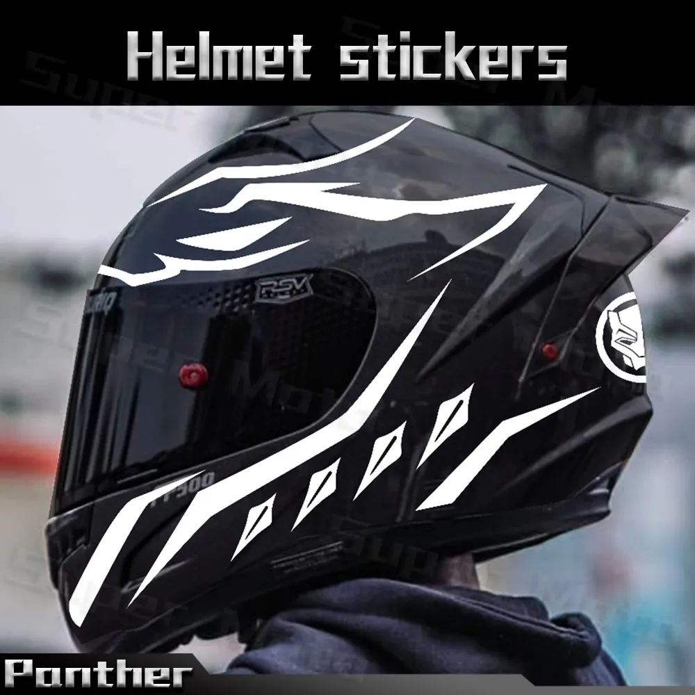 For AGV Arai SHOEI Airoh ZEUS HJC KYT Motorcycle Helmet Decal Visor Fairing Windshield Glass Sticker Accessories Waterproof