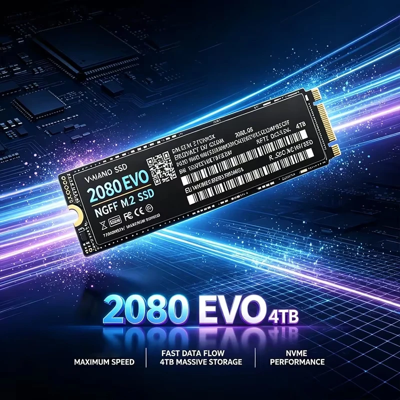 2080 EVO M.2 2280 NGFF PCIe 3.0 SSD Up to Internal Solid State Drive 500GB-4TB For Laptop Desktop Gaming PC Storage