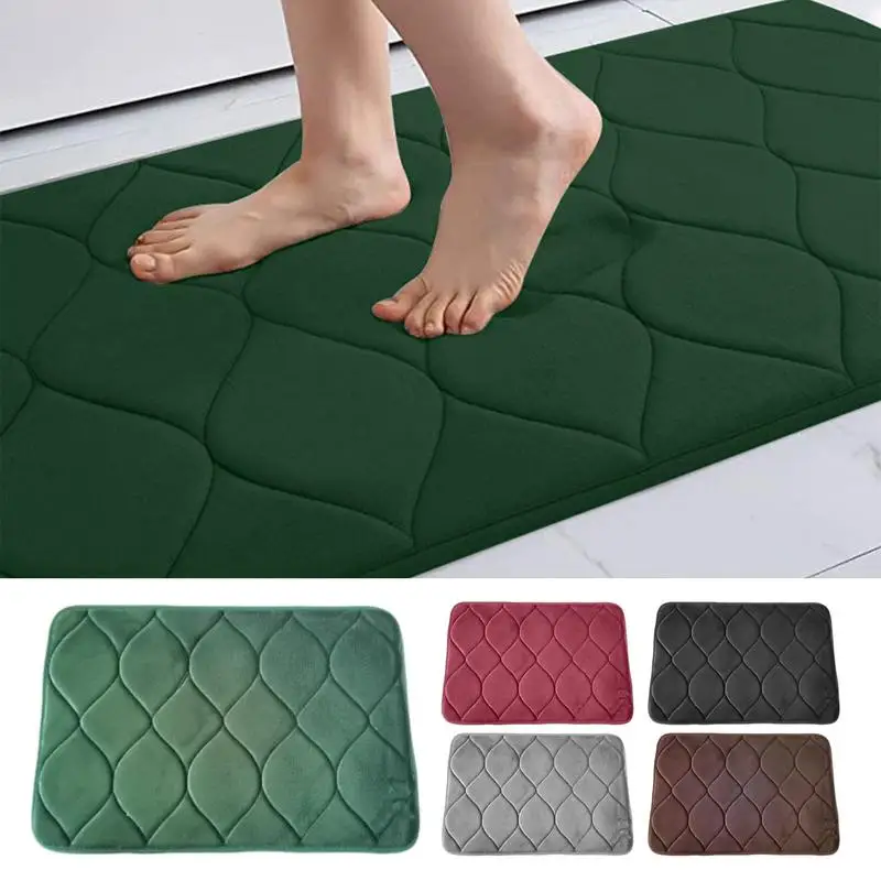 

Home Bath Mat Super Absorbent Bathroom Carpets Rugs Soft Bath Mat Carpet Quick Dry Machine Washable Bath Rugs for Bath Room