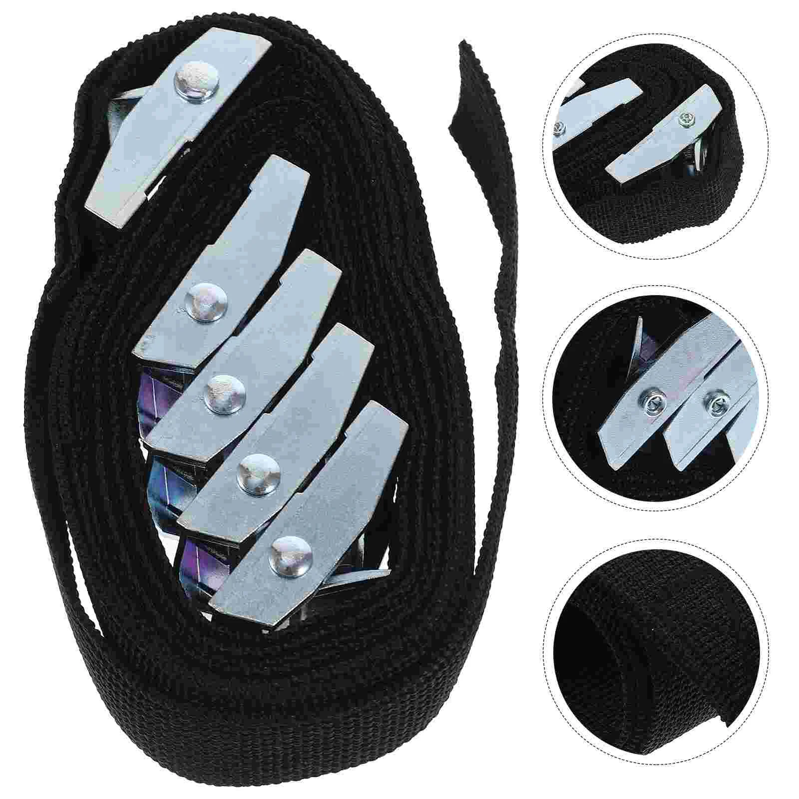 5 Pcs Mini Ratchet Strap Straps Elastic Belt Heavy Duty Adjustable Bungee Cords Zinc Alloy