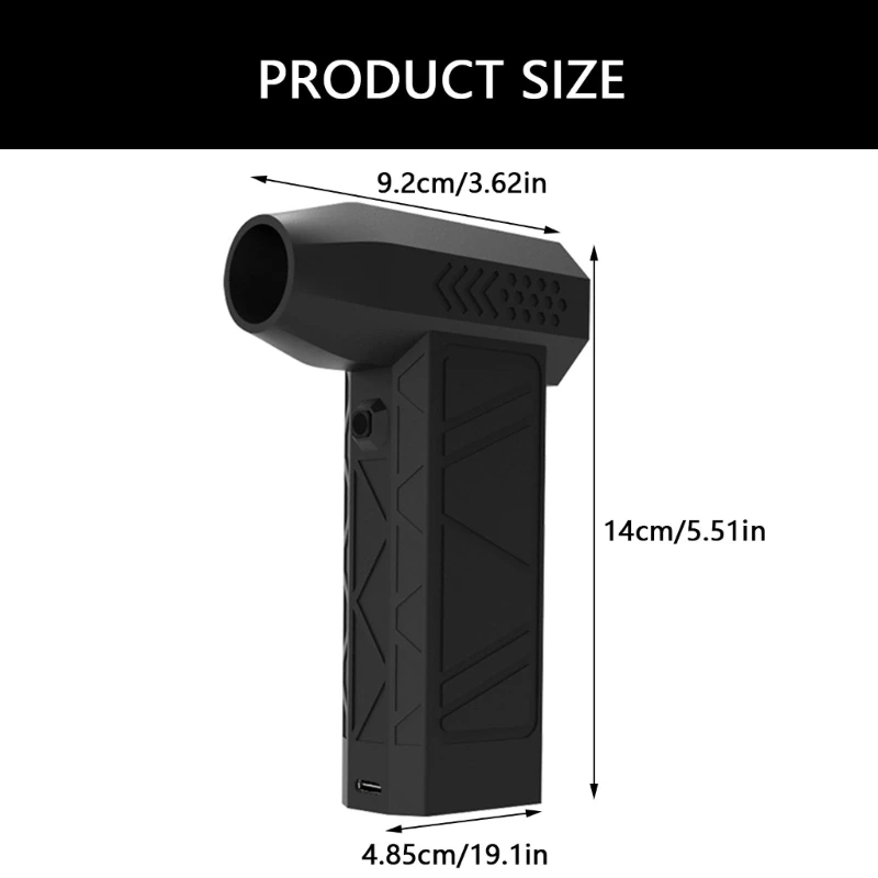 Portable Industrial Blower Convenient Violent Fan with Adjustable Speeds Sturdy Manual Tool for Various Use D2RD