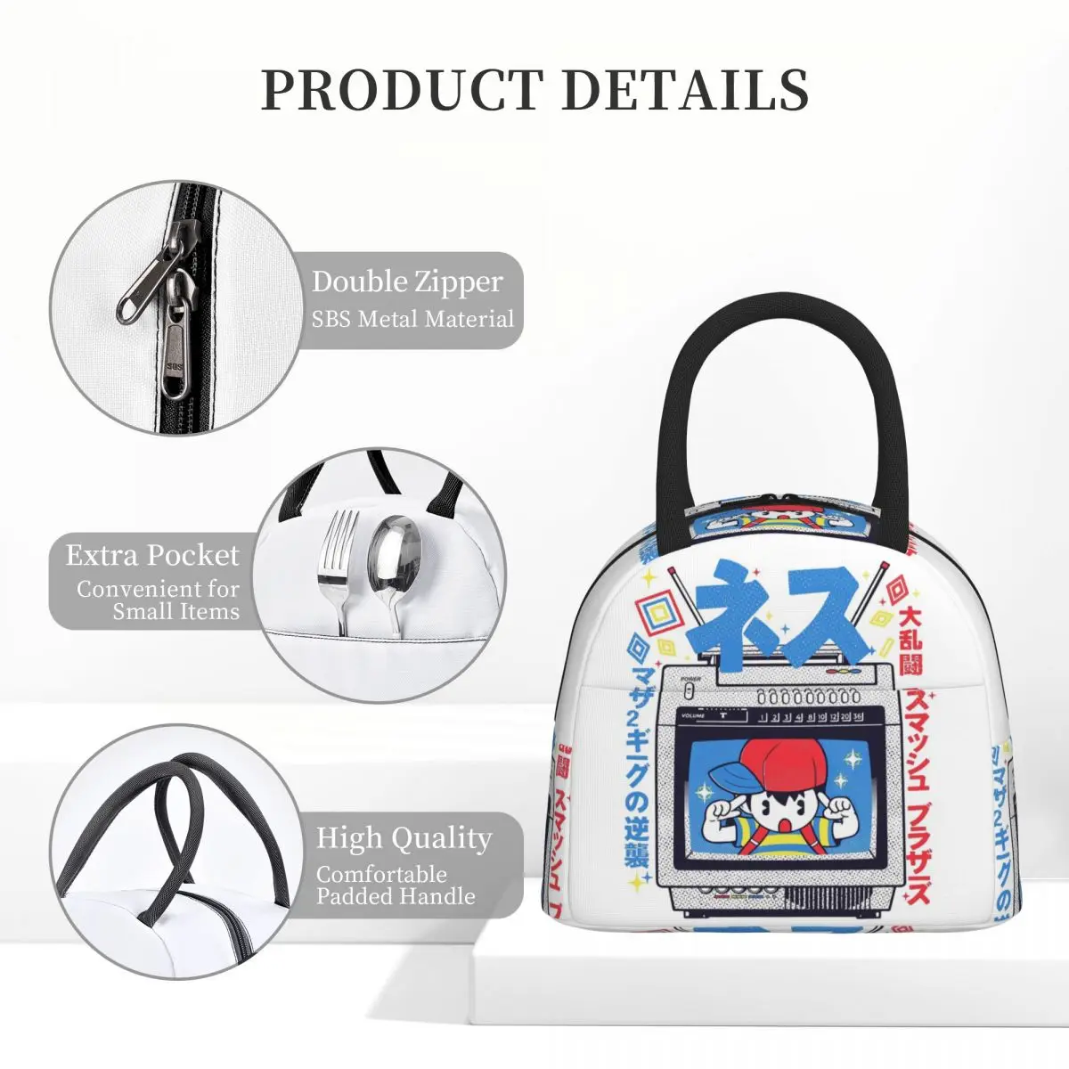 أكياس الغداء الأرض معزول بينتو صندوق مقاوم للماء حقيبة الغداء مانعة للتسرب نزهة أكياس حقيبة للحفاظ على البرودة للمرأة فتاة السفر #4