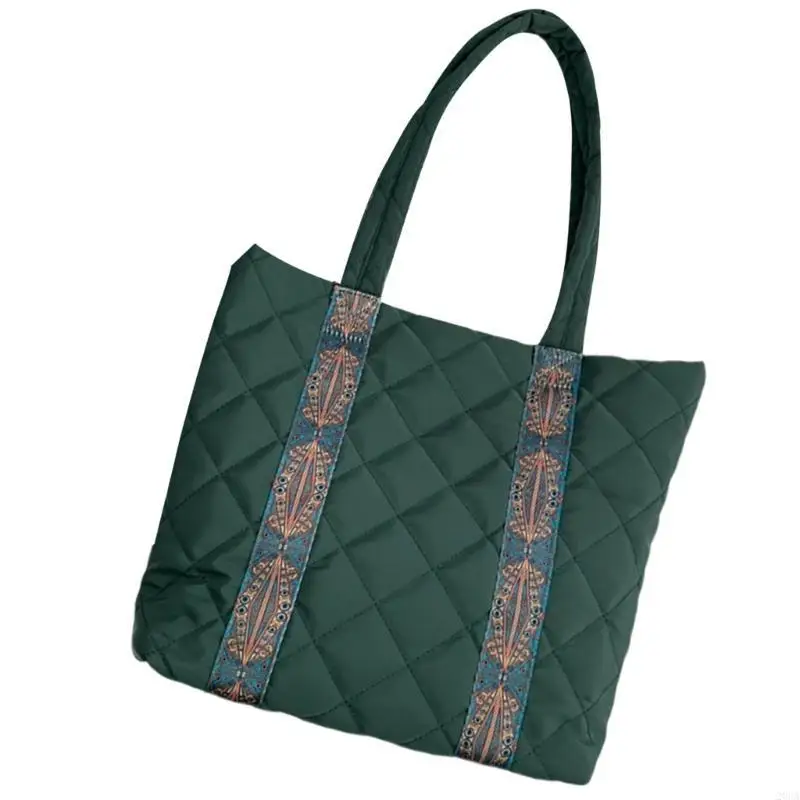 

Functional And Trendy Quilted Carryall Handbag Large Capacity Underarm Bag Women's Padded Shoulder Bags 20CA
