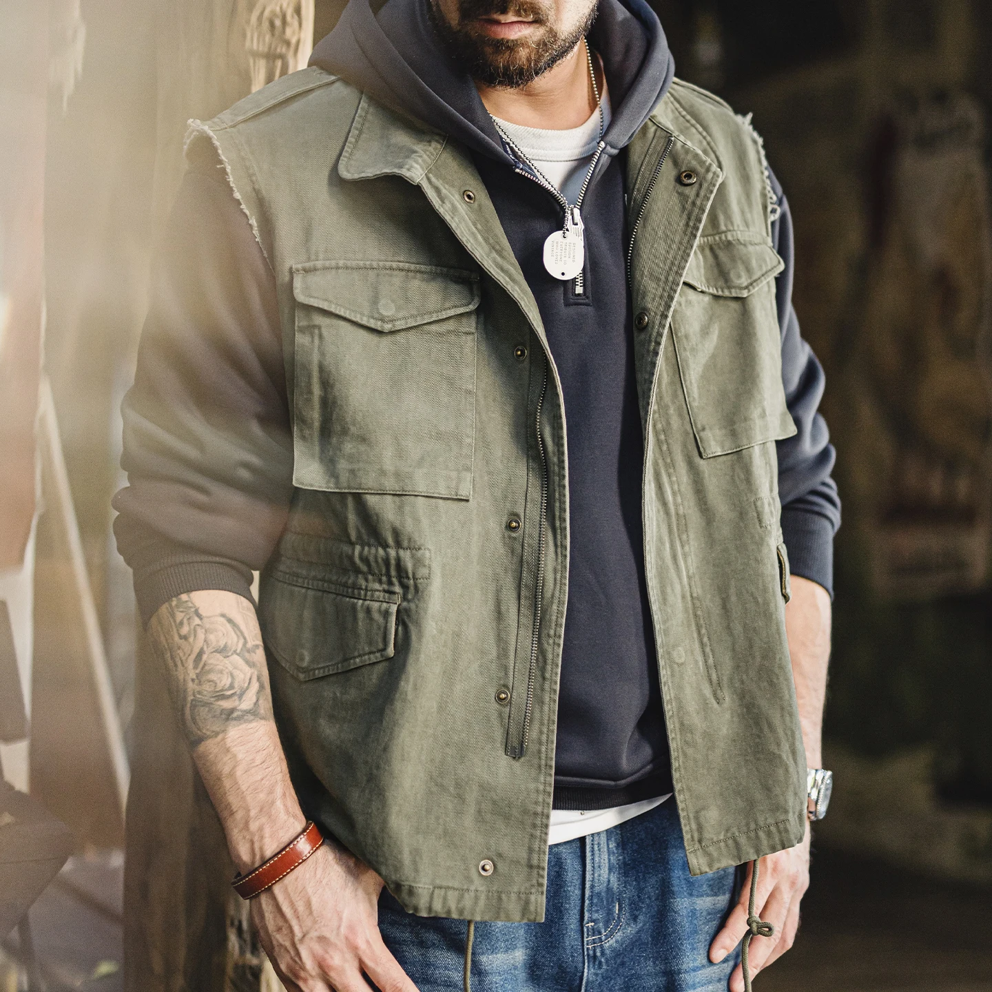 Thumbnail 4 - #13 Latest Mens Sleeveless Utility Vests Updates