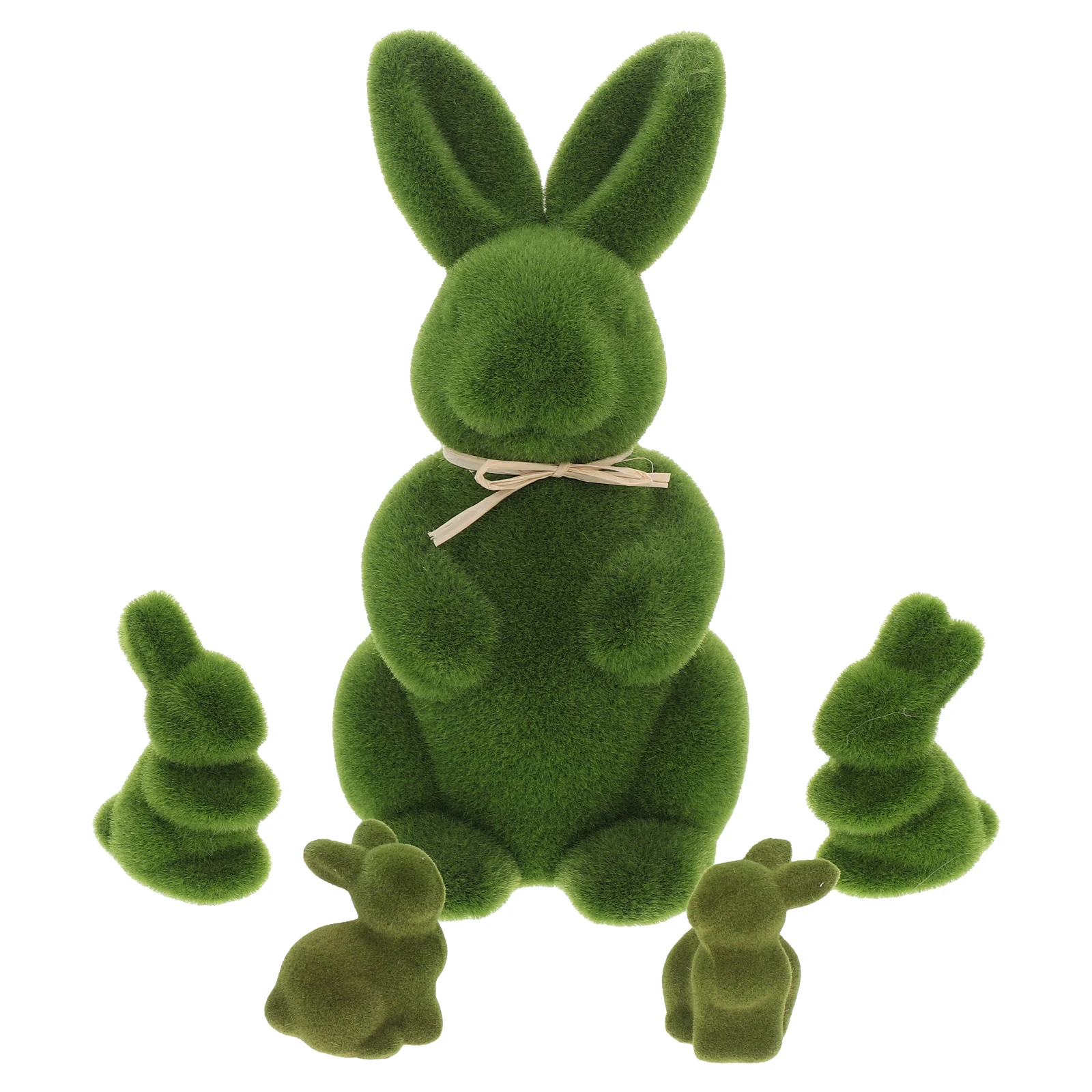 

5 Pcs Bunny Ornament Decor for Home Desktop Figurines Decorations Linter Decors