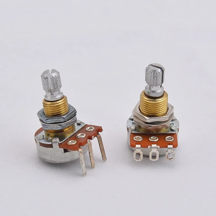 1 Piece TQ A25K Brass Shaft  Potentiometer(POT)  For Electric Guitar Bass Active Pickup