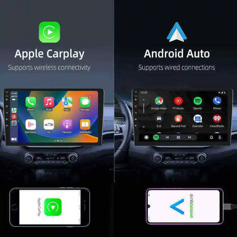 

2 Din Android Car Radio 9/10Inch Touch Screen Car DVD Player MP5 Player BT Wifi GPS Navigation System with Rear Camera