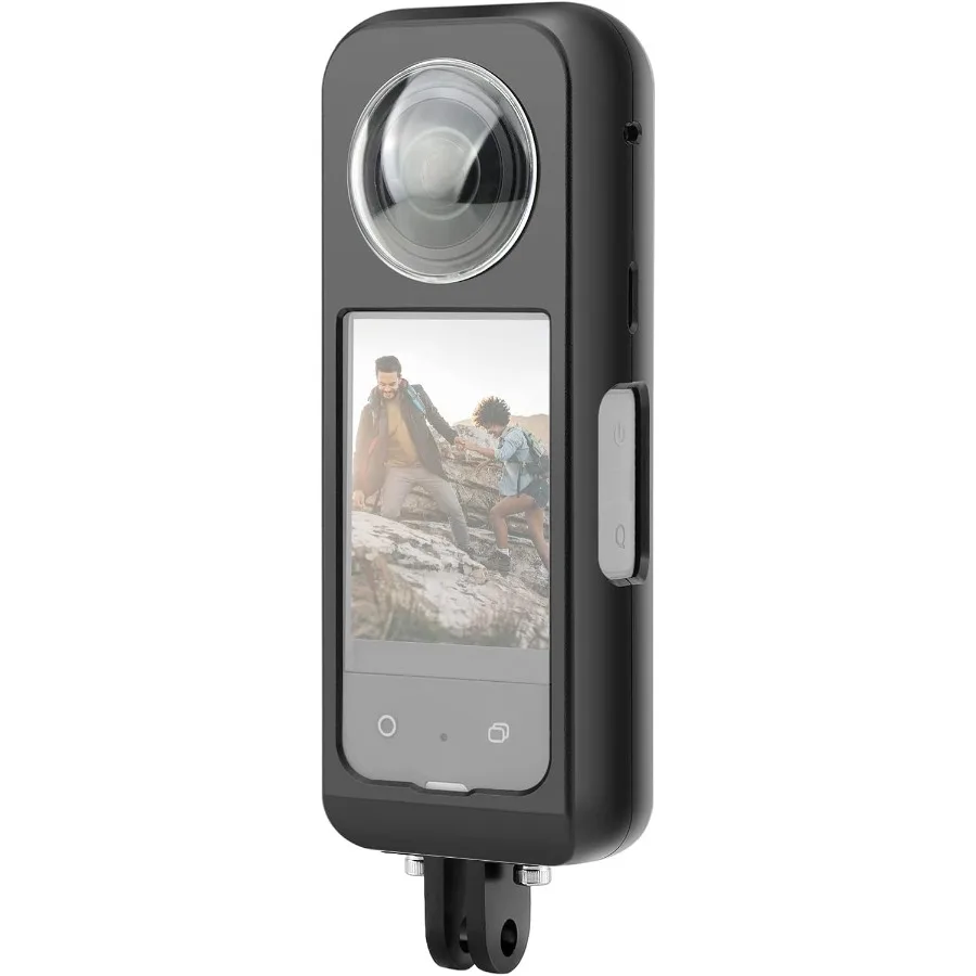 PULUZ Metal Protective Case + Lens Guards for Insta360 X3AntiScratch Housing Frame Body Cover and Waterproof High Light Transmi