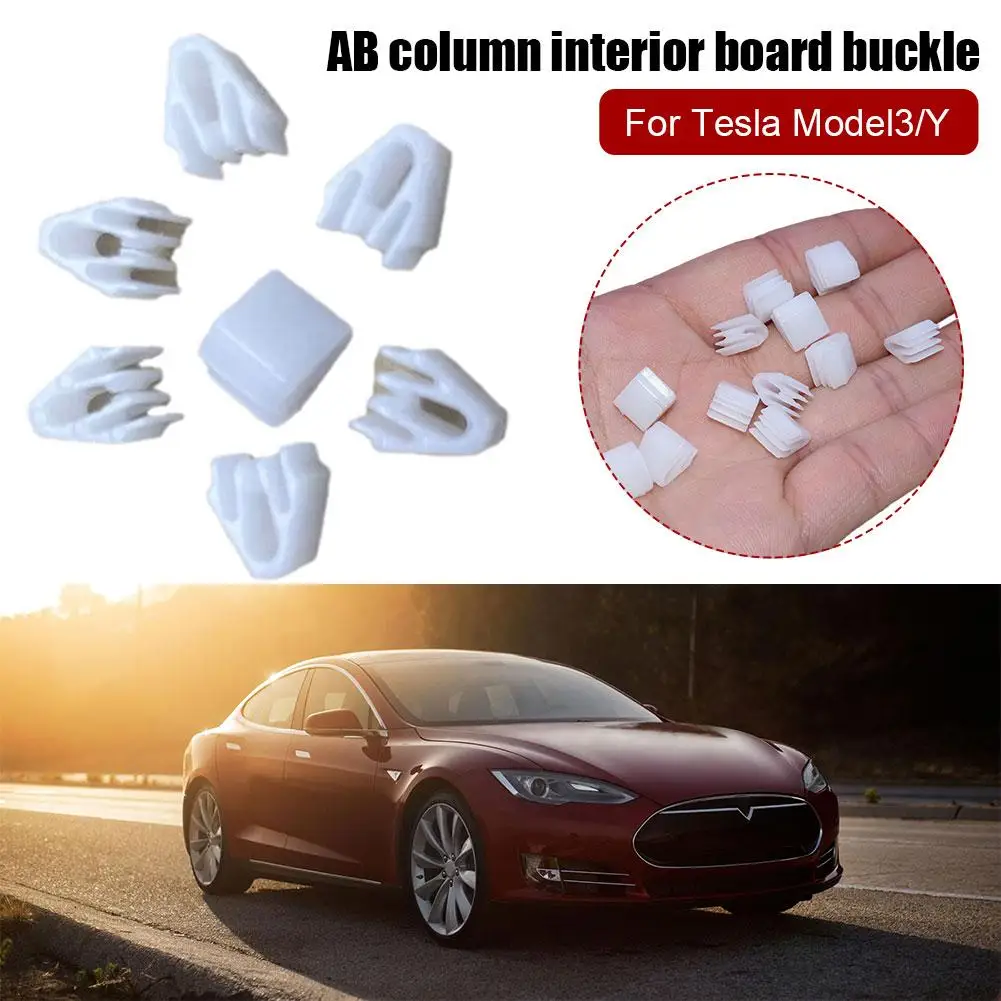 10/20pcs AB Pillar Door Interior Panel Buckle Central Control Dashboard Navigationdisplay Plastic Clip For Tesla Y