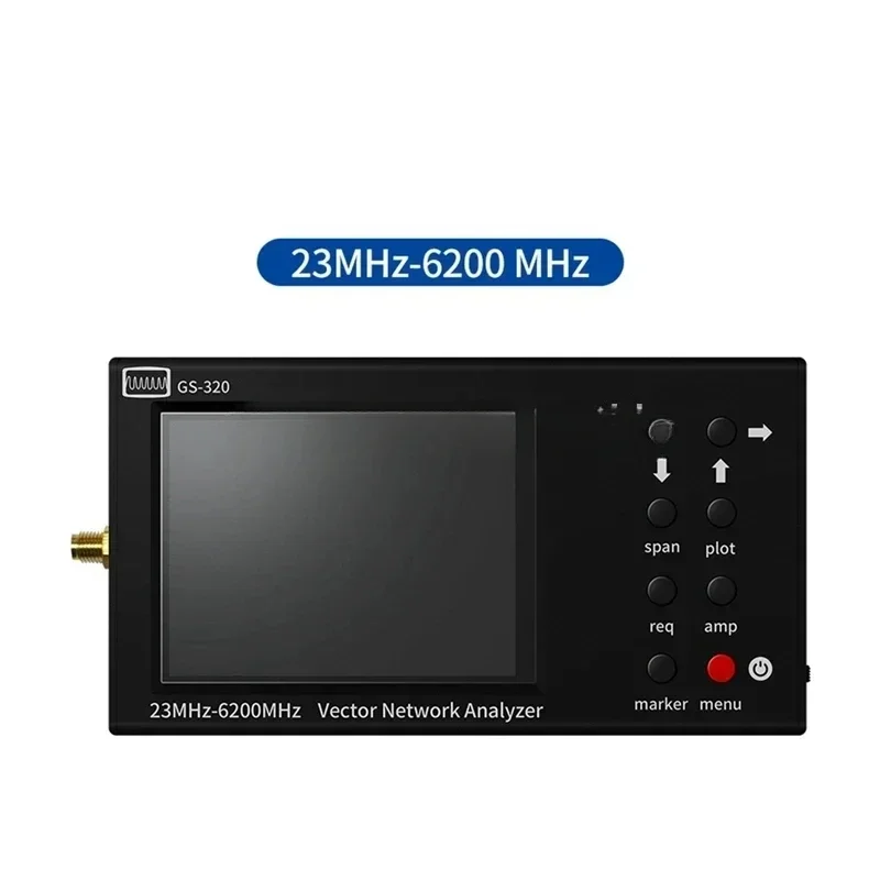 GS-320 Portable 6GHz Vector Network  23-6200Mhz Touch Screen Nanovna Type Reflectometer with  DEMO KIT SWR