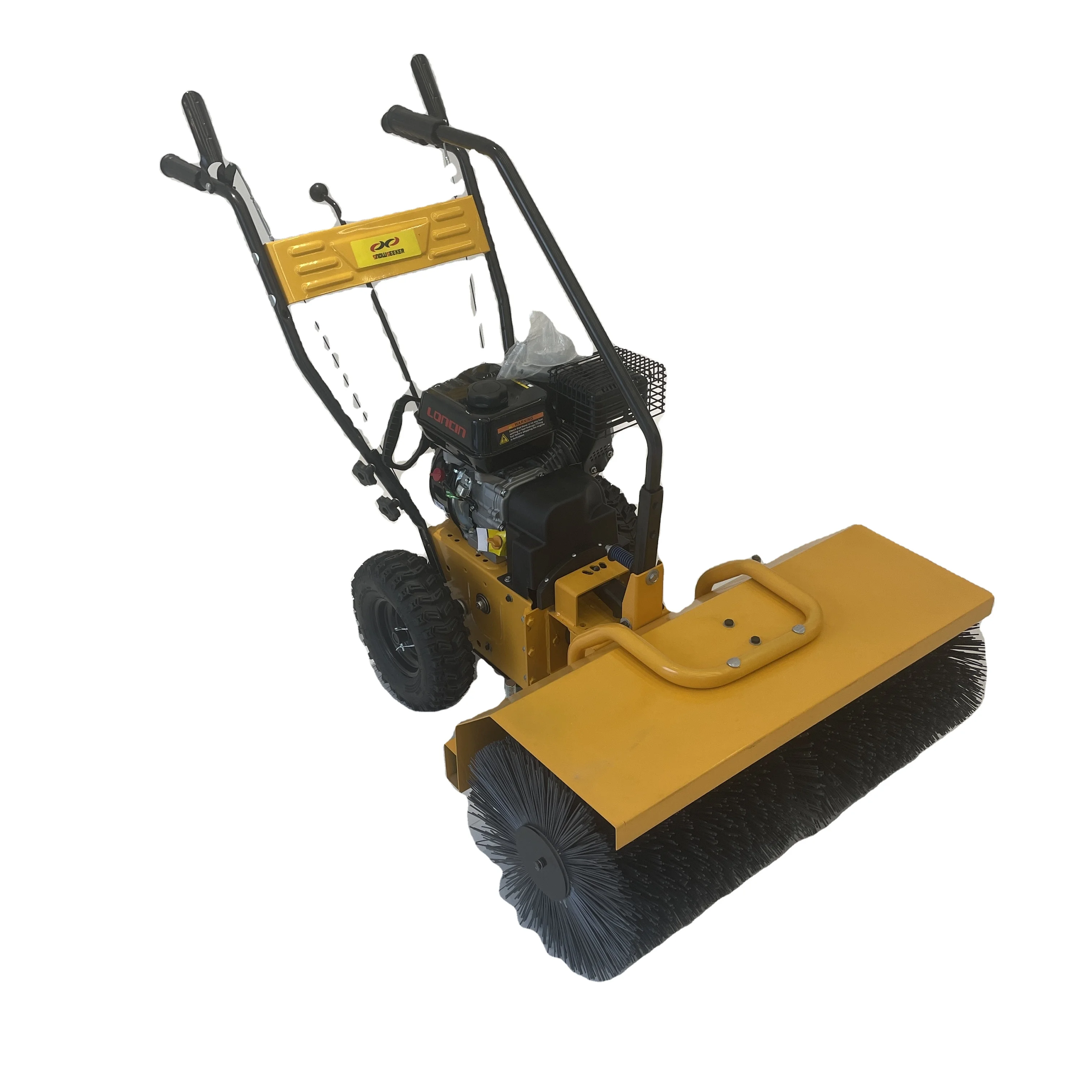 

POHIR Snow Cleaner Road Sweeper Walk Behind Snow Power Broom Dust Cleaner Road Sweeper Machine