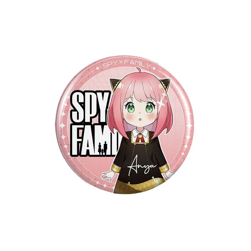 75mm Anime SPY×FAMILY PET Doppio Flash Distintivo Merci ANYA/YOR/LOID FORGER Kawaii Distintivo Cartoon Spilla carina Regalo