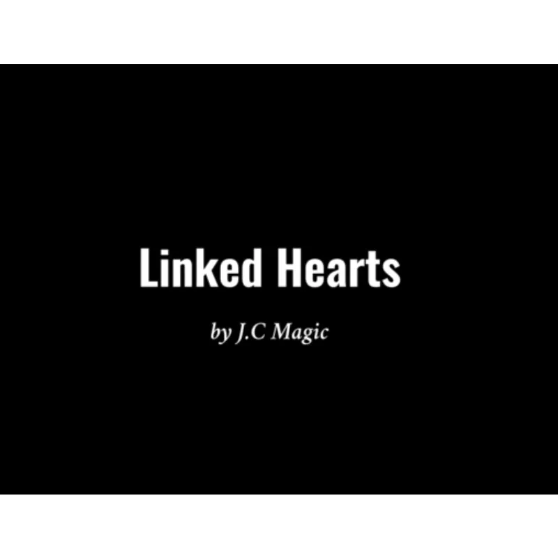 Linked Hearts Magic Trick Playing Card Linking Effect Close-Up Street Bar Illusion Professional Magician Poker Card Gimmick Prop