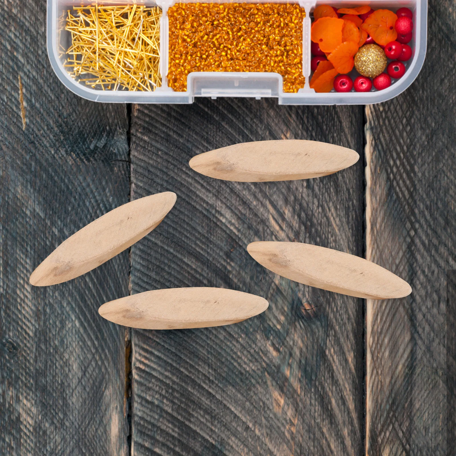 

1Set Vase Filler Natural Wooden Pieces Beach Decor Wedding Tabletop Centerpiece DIY Craft Accessory