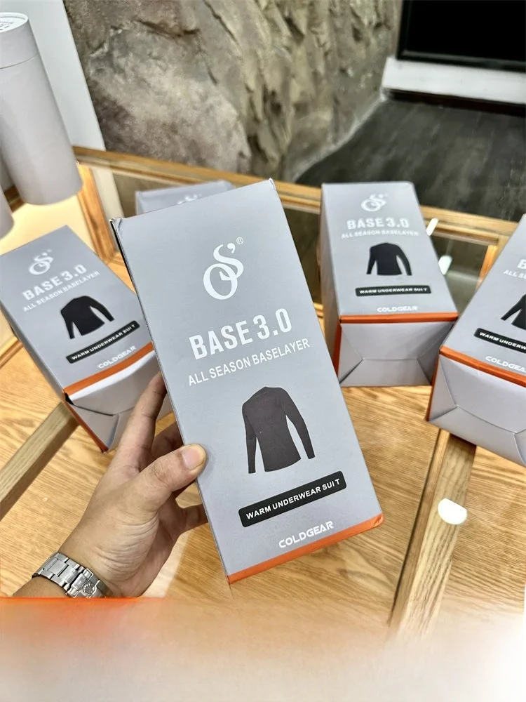 High-End Gift Box Set! Outdoor Men's Warmth Corn Pattern P Velvet Autumn Winter Thermal Wear Upgrade 30 Version Knitted Fabric