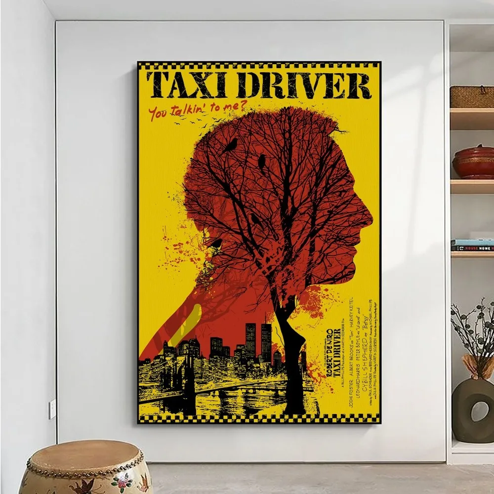 Taxi Driver Movie Poster No Framed Poster Kraft Club Bar Paper Vintage Poster Wall Art Painting Bedroom Study Stickers