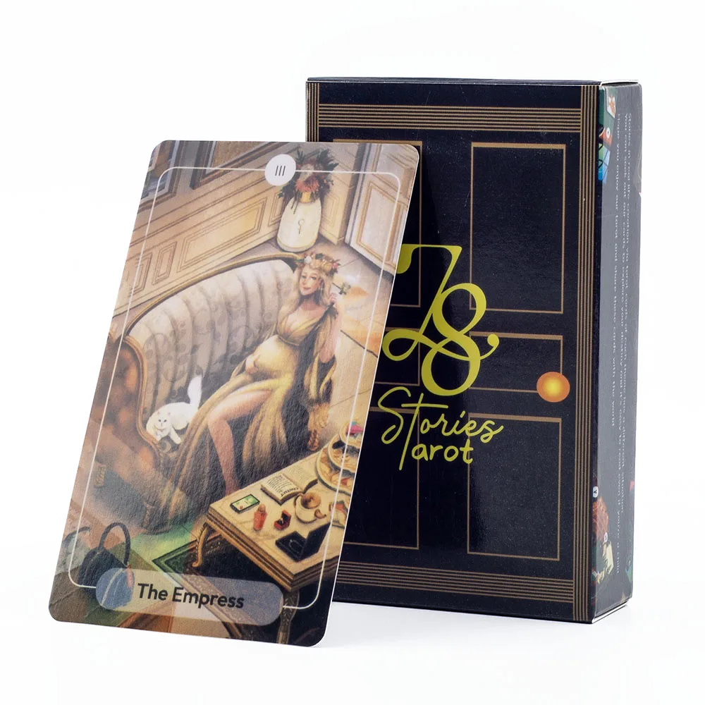 78 Stories Tarot Board Game for Leisure Entertainment Family Gatherings 79 Cards with PDF Guide for Fortune Telling Divination