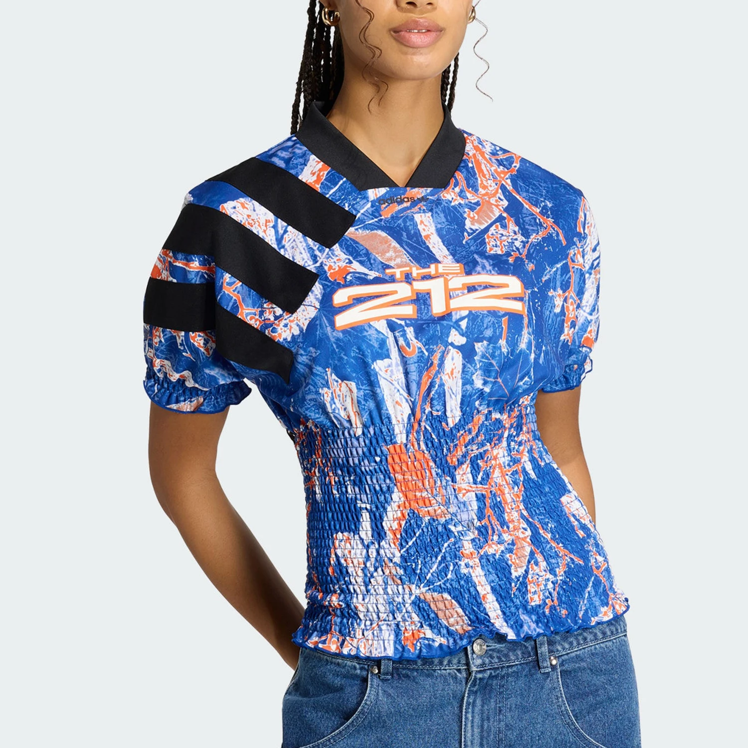 Adidas genuine clover women's lightweight round neck slim fit short sleeved T-shirt KE2301