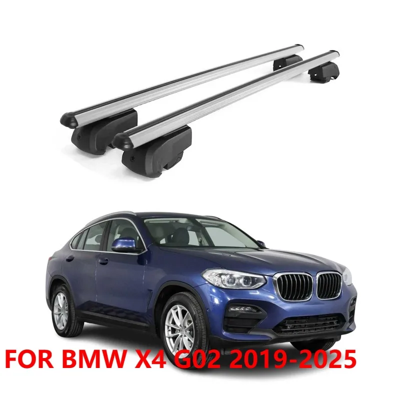 

Lockable Roof Cross Bars Luggage Rack For BMW X4 G02 2019-2025