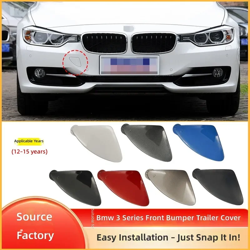 For BMW 3 Series F30 Front Bumper Tow Hook Cover Trailer Eye Cap 51117293116 Short Wheelbase