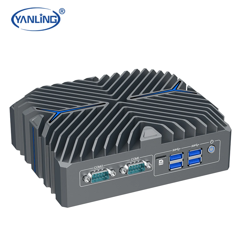 High Performance Mini Computer I5 Max 4.3GHz CPU Fanless Thin Client Supports M.2 2280 Storage With US CN EU JP Plugs