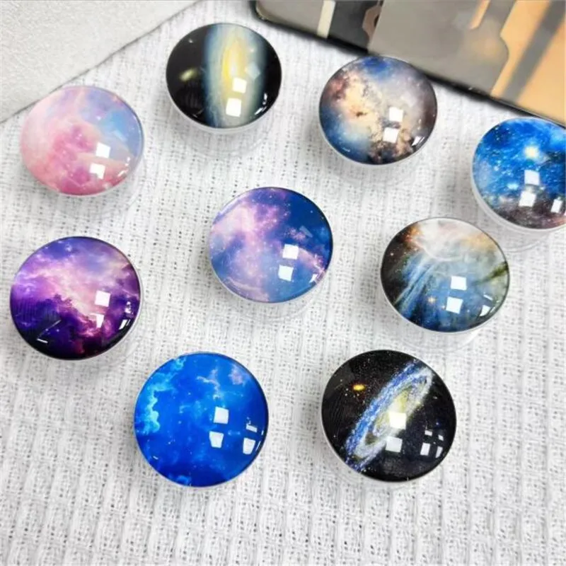 

Держатель-кольцо для телефона Universe Glass Ball Starry Sky, подставка для телефона, автомобильный держатель, крепление для iPhone 17