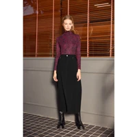 AP 2026 Autumn and Winter Women Mesh Printing Shirt Modal Lining Stretch Skirt - Image 3