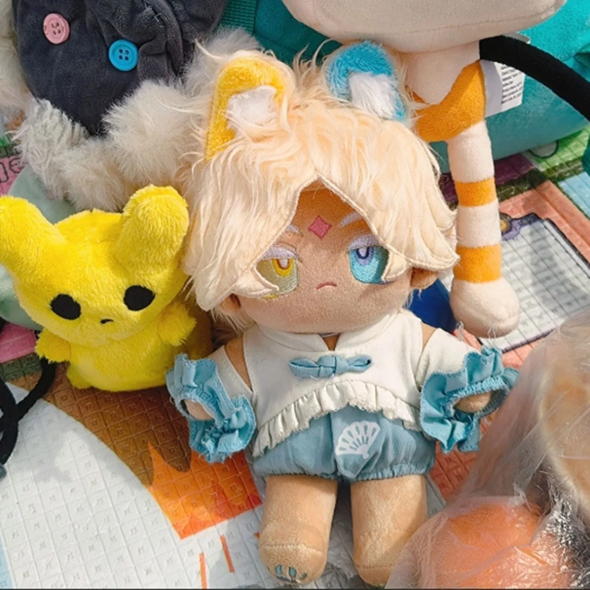 20cm Game Cookie Run Kingdom Vanilla Cookie Anime Figures Cosplay Cotton Doll Body Toys Cute Gifts for Friends Fans