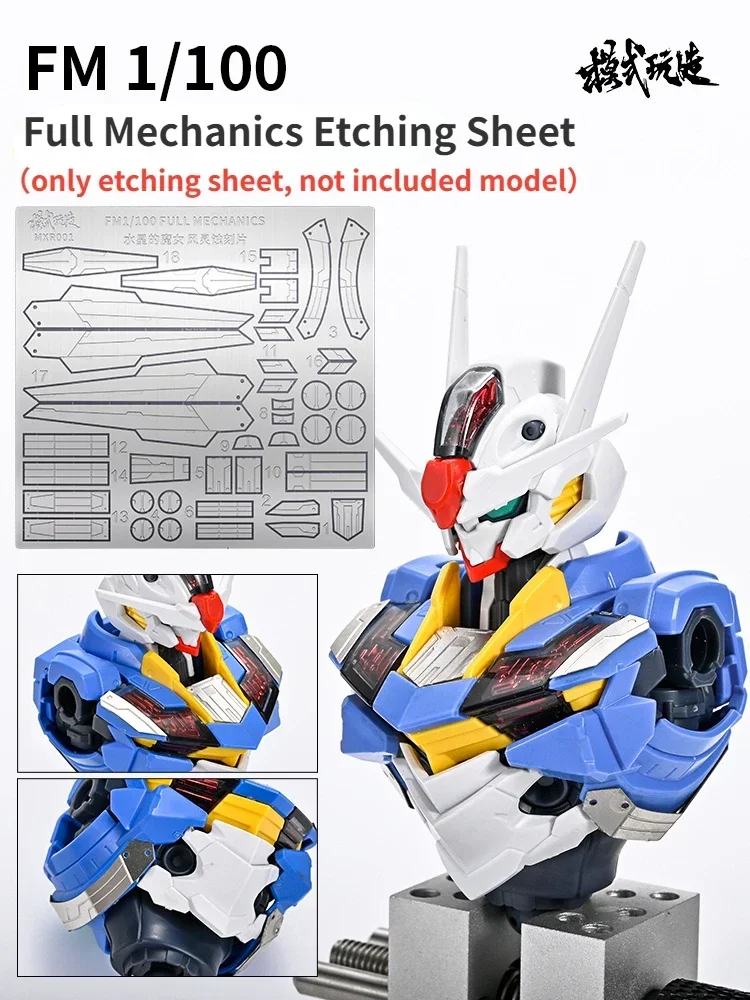 

MSWZ MXR001 FM1/100 Full Mechanics Etching Sheet of The Witch From Mercury AERIAL for Assembly Model Hobby Tools DIY Accessories