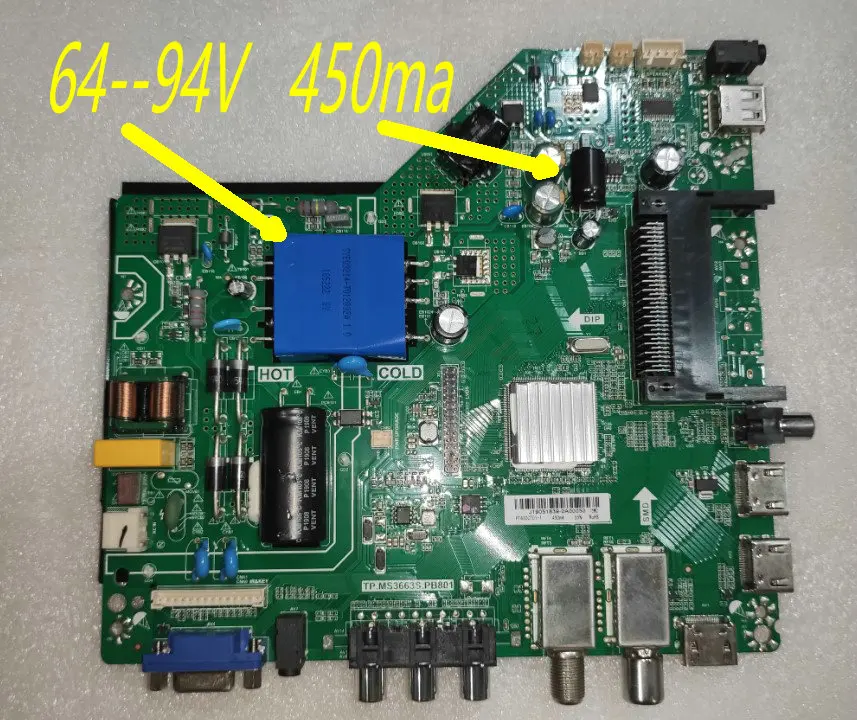 TP.MS3663S.PB801  Three in one TV motherboard Three HD HDMI interfaces Verify physical photos with multiple SDCI interfaces