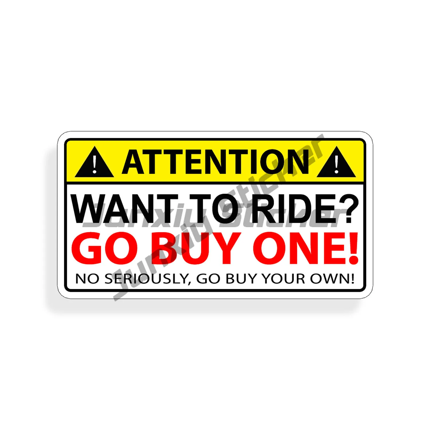 

Want To Ride Sticker Funny Boat Scooter Jet Ski Bike Kayak Skateboard Decal