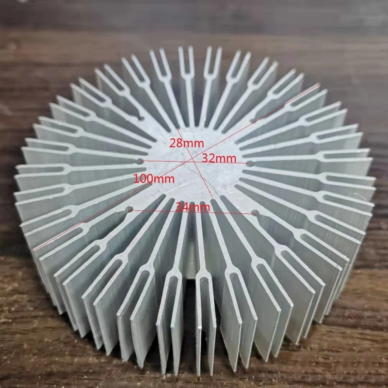 

100mm COB LED Heatsink Radiator Aluminum Heat Sink Radiator for Household Lamp Radiator Replaceable